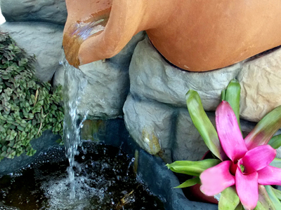 We build landscaped ponds and waterfalls.